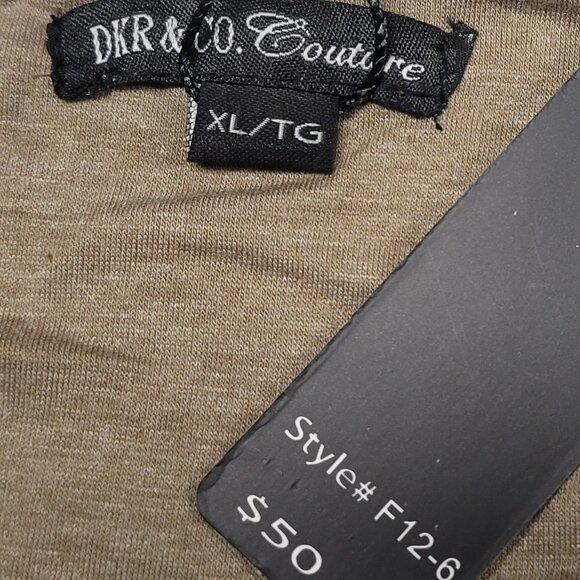 light Brown Long Sleeve Cowl Neck Blouse Top Various Sizes Size S Size XL -NW - Picture 7 of 8